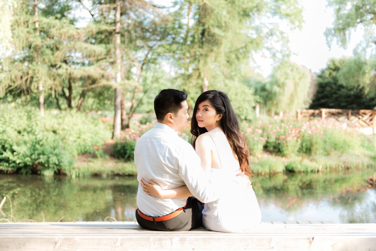 Humber Arboretum Toronto engagement photo