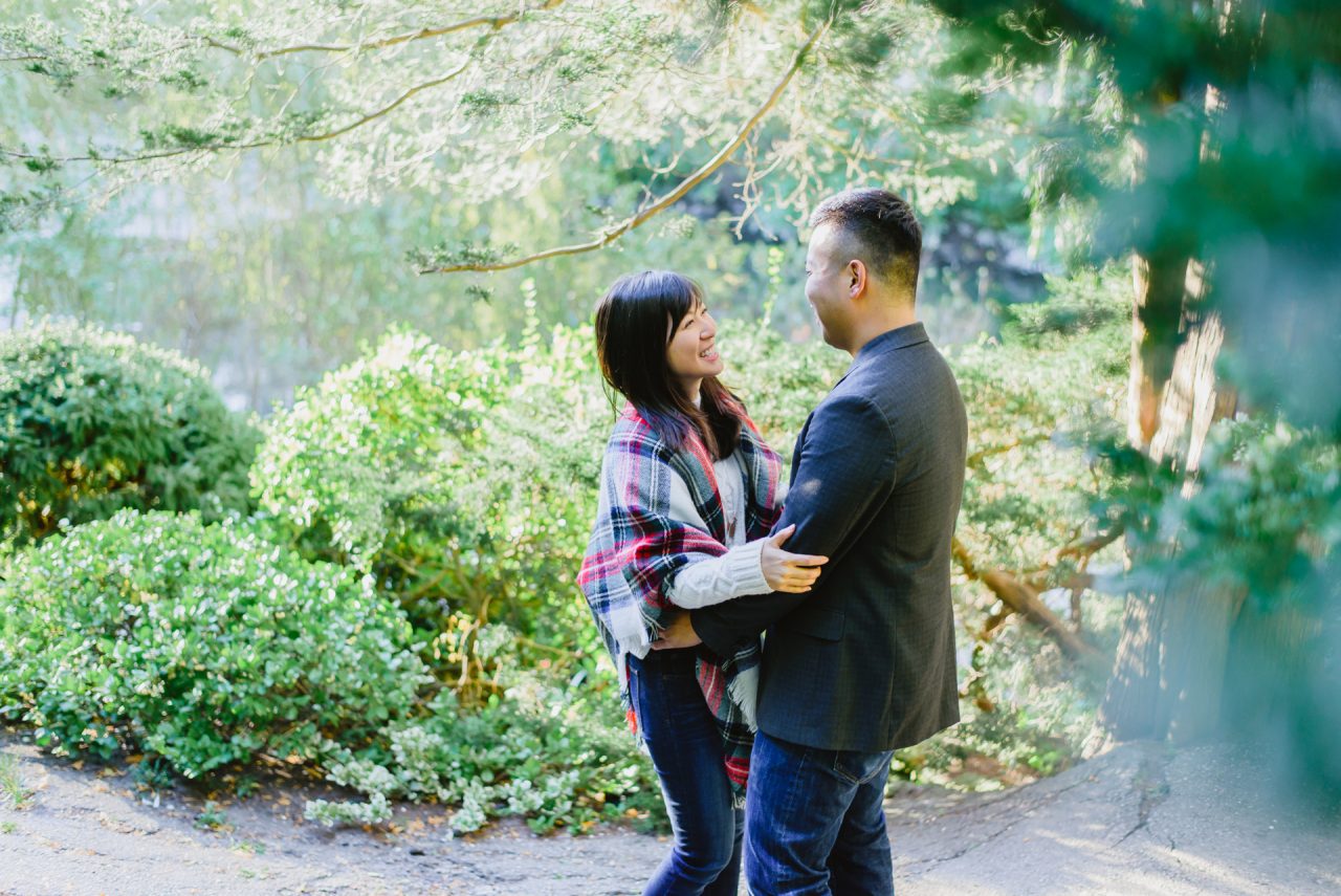 engagement pictures taken at Edwards Gardens Toronto, North York