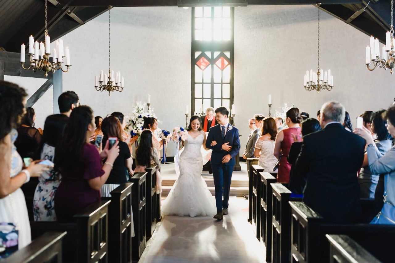 wedding ceremony at Old Mill in Toronto Canada